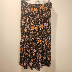 American Eagle Outfitters Floral Midi Skirt size 0